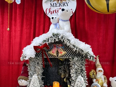 Bộ chữ NOEL xí ngầu vuông [Bằng gỗ - Dày] CHU-GO-17